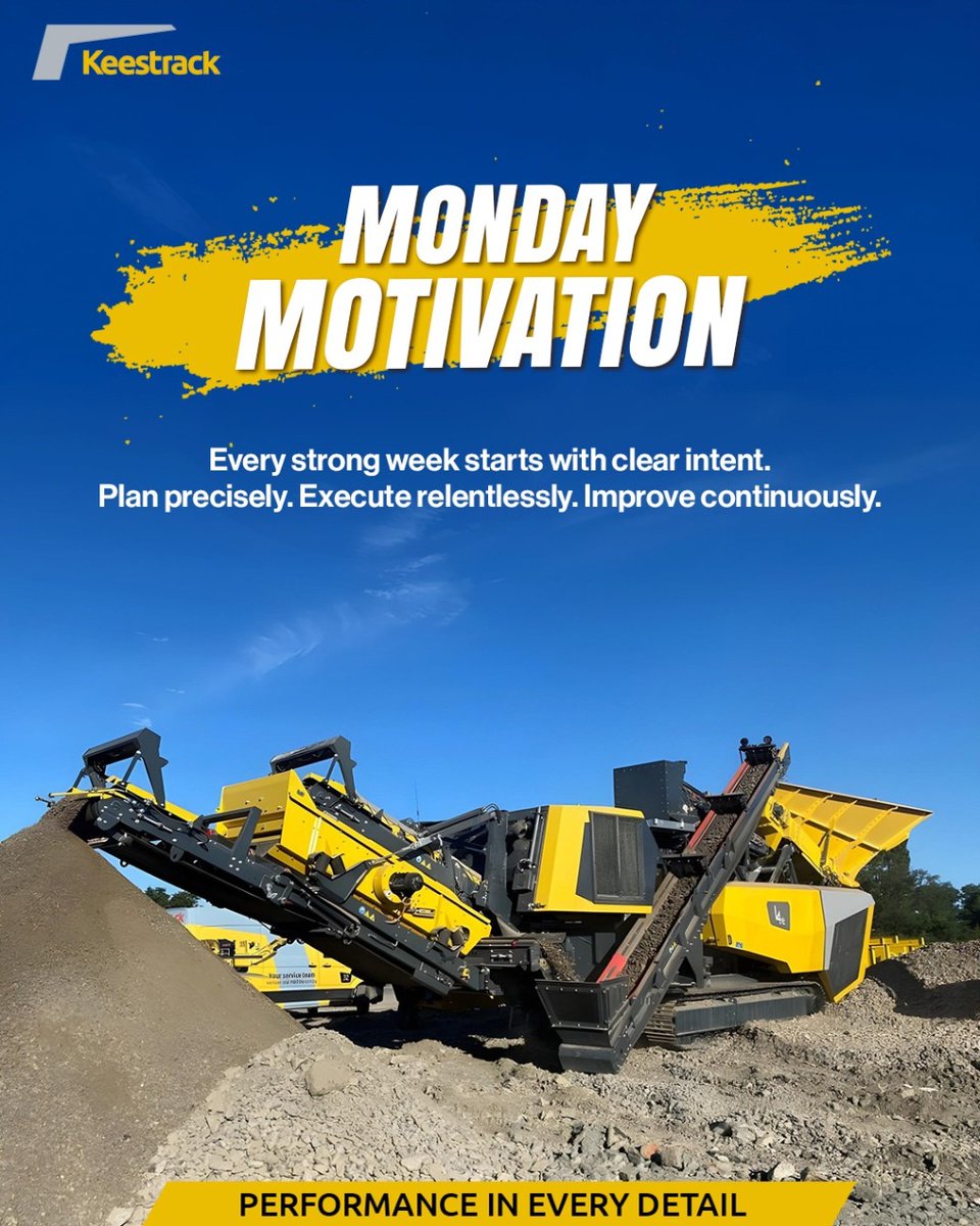 KeestrackIndia's tweet image. Every successful week begins with clarity.
Plan with precision. Execute with focus. Improve continuously.

#MondayMotivation #PerformanceMindset
#OperationalExcellence #ExecutionMatters #ContinuousImprovement
#Keestrack #PerformanceInEveryDetail