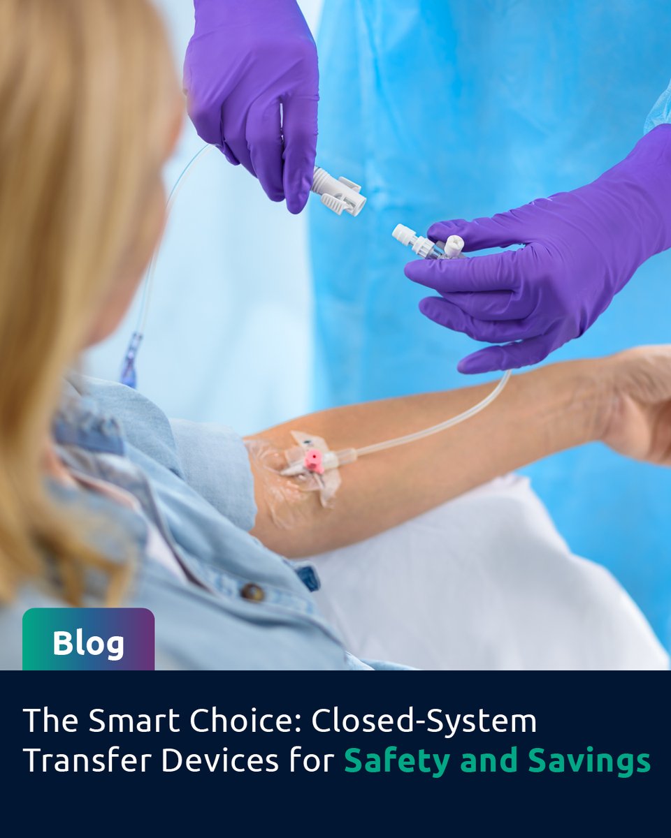 SimpliviaH's tweet photo. Read our latest blog post, “The Smart Choice: Closed-System Transfer Devices for Safety and Savings,” to learn why making the smart choice today can benefit your facility tomorrow: https://t.co/mdxQRSYHOO 
#Simplivia https://t.co/Ha3xp1Kxjt