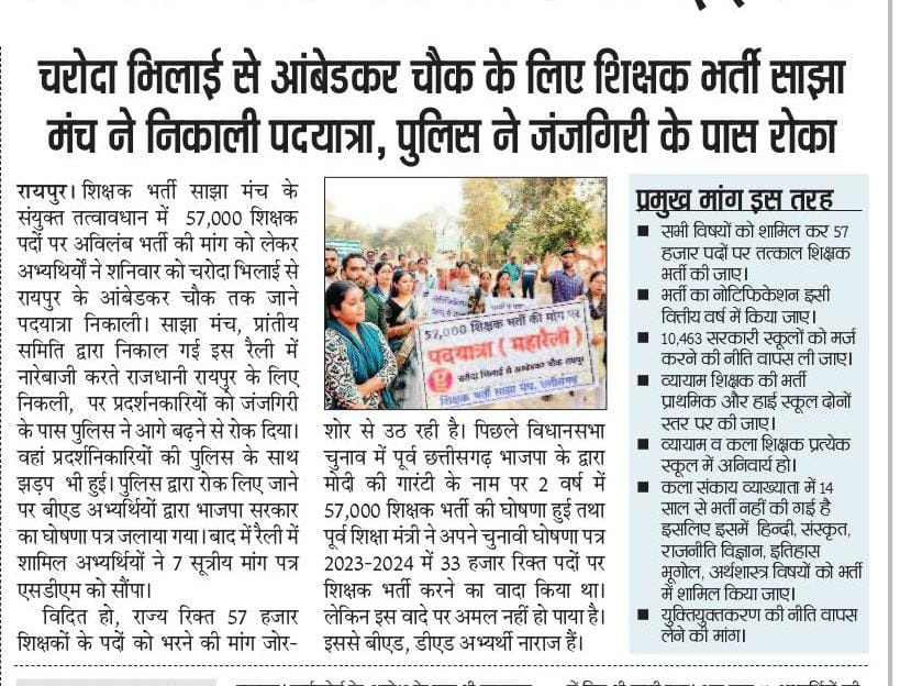 कला संकाय प्रशिक्षित कल्याण संघ छत्तीसगढ़ tweet media