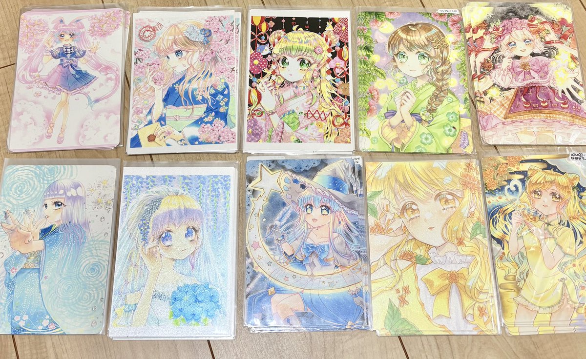 ⑤ポストカード一覧…！数が多いので写メで失礼します。前回、細かく