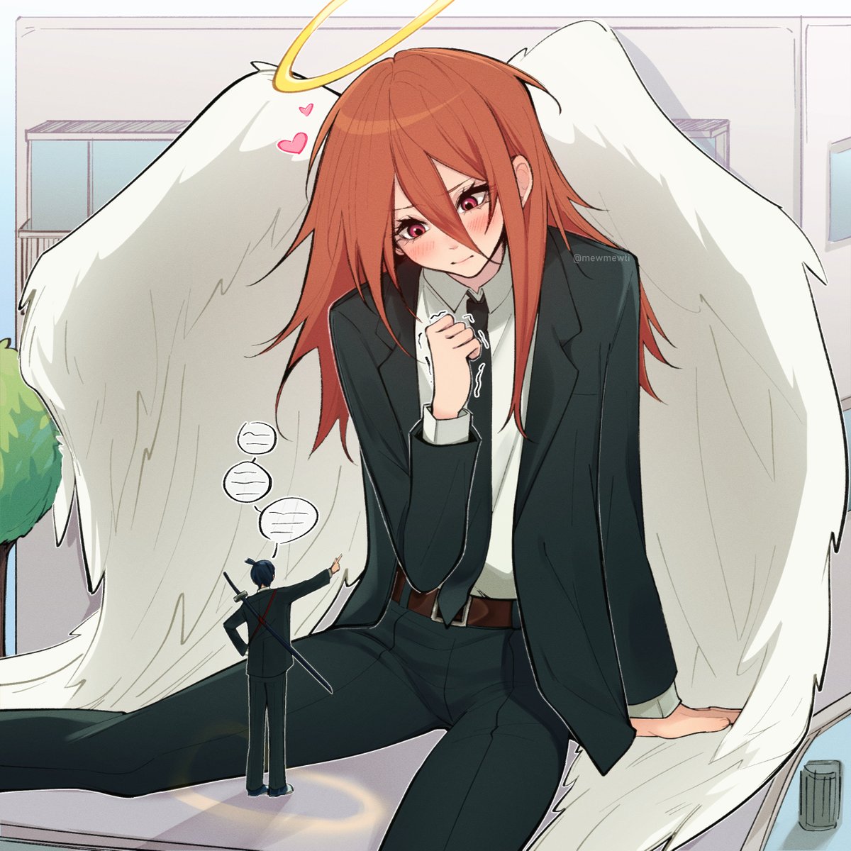 mewmewti's tweet image. 𐔌  wanna squeeze aki..!  𐦯∘｡