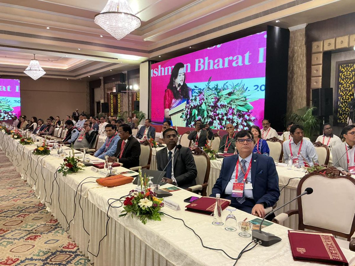 #NHAevents
The two-day National Review of #ABPMJAY &amp; #ABDM commenced today in Bhubaneswar, Odisha, with the ceremonial lighting of the lamp by Dr. <a href="/MahalingMukesh/">Dr. Mukesh Mahaling</a>, Hon’ble Health Minister, Odisha, Ms. Aswathy S., Health Secretary, Odisha, and Dr. <a href="/Sunil_Barnwal/">Sunil Kumar Barnwal</a>, CEO, NHA.