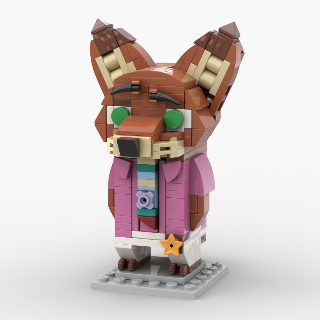 JasonMocer's tweet photo. 《優獸大都會 Zootopia》-- Nick

花了超多時間才完成的Nick，今集的衣著超有度假感，特別是領呔花了我很多時間調整，因為不想重複過去的做法，出來的感覺也很不錯！

#lego #moc #jasonmocer #brickheadz #Nick #Zootopia2 https://t.co/VVuAUPLKoI