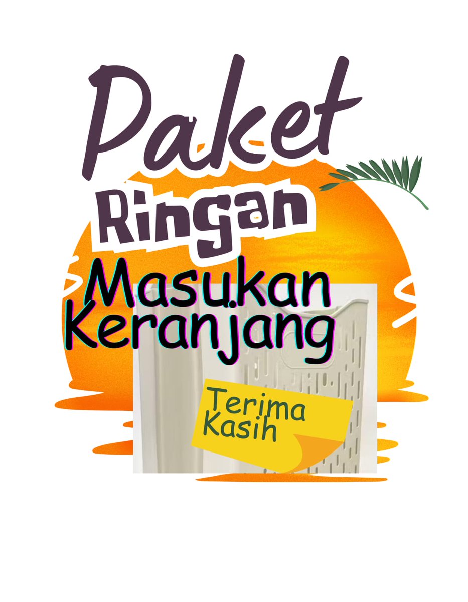 SprtopSuper's tweet image. Paket Ringan Taruh di keranjang saja #paket #keranjang