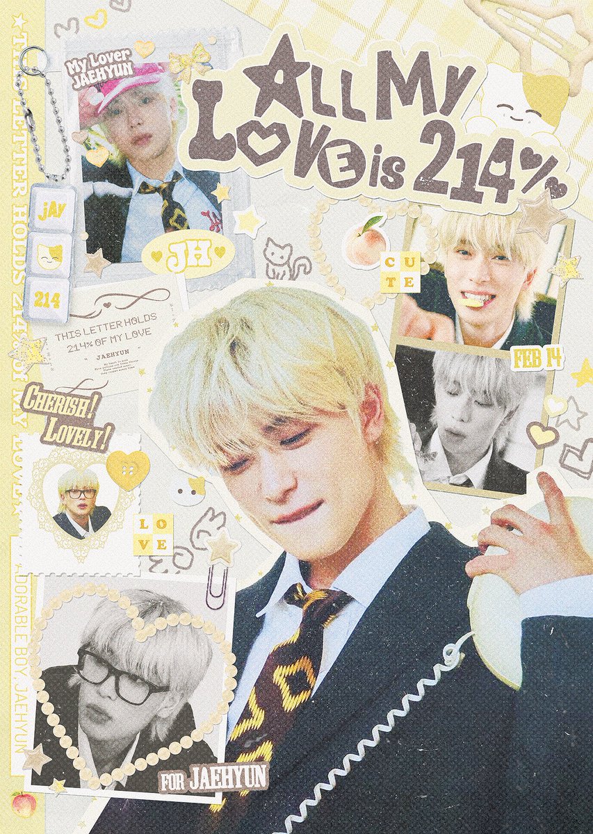 NCT_HBDe's tweet image. 𝟤𝟢𝟤𝟨 ᴊᴀᴇʜʏᴜɴ ʙɪʀᴛʜᴅᴀʏ ᴄᴀꜰᴇ ᴇᴠᴇɴᴛ
                ┌───── ···· ♡
┌──── ͏꒰ 💌 ꒱
└➤  ͏𝔸𝕝𝕝 𝕄𝕪 𝕃𝕠𝕧𝕖 𝕚𝕤 𝟚𝟙𝟜% ──┐
                                                    ♡
🍑 26.02.13 - 26.02.15
🍑 카페 이유

#All_My_Love_is_214
재현생카