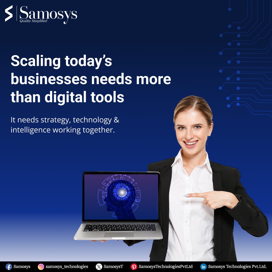 SamosysT's tweet photo. Using tech without strategy is like driving with a blindfold. We don’t just complete tasks; we deliver business impact by integrating your data, tools, and AI. Stop working in silos and start scaling with Samosys.  #BusinessGrowth #business #ClientProjects #DigitalTransformation https://t.co/ZiUCevtwhA