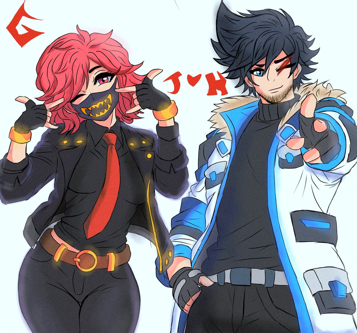 Sup.(Jacky &amp; Harry)
#digitalartwork #DigitalArtist #artwork #OC #characterdesign #animated #ibisPaintX