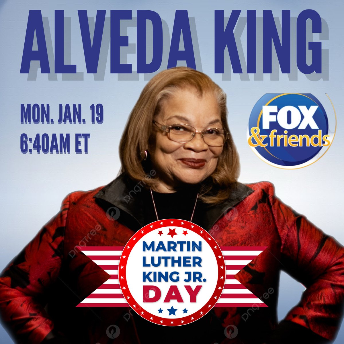 Don’t miss <a href="/AlvedaCKing/">Alveda C. King, Ph.D.</a> on <a href="/foxandfriends/">FOX & Friends</a>!