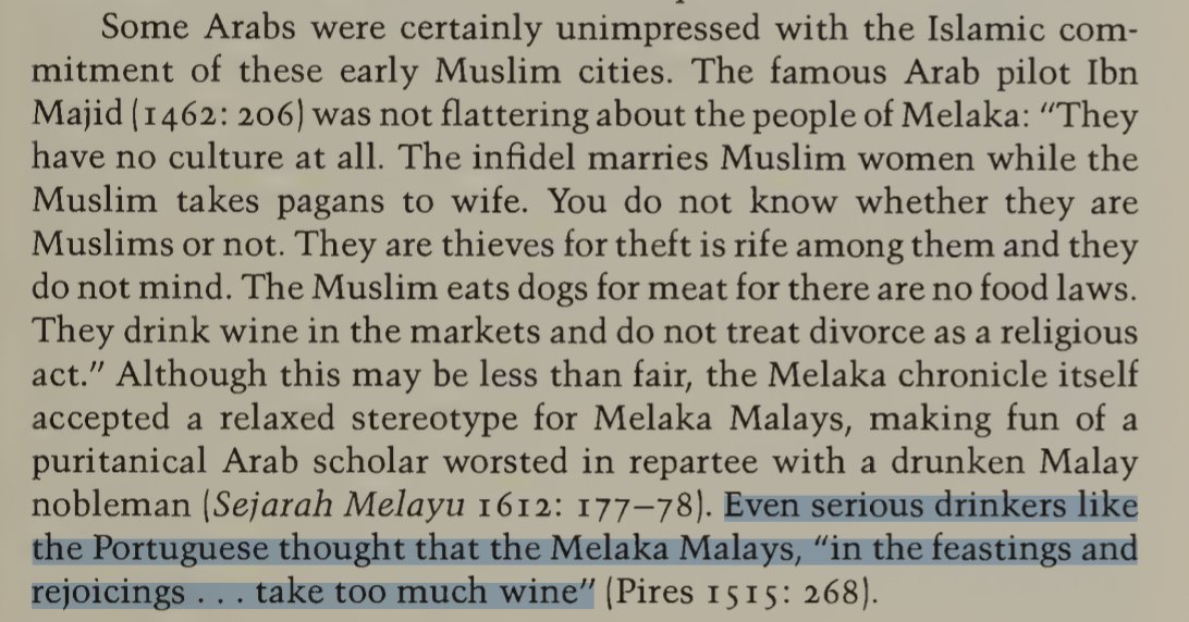 One sign that Islamic conversions weren't quite following the script:

Portuguese sailors complained they drank too much wine.