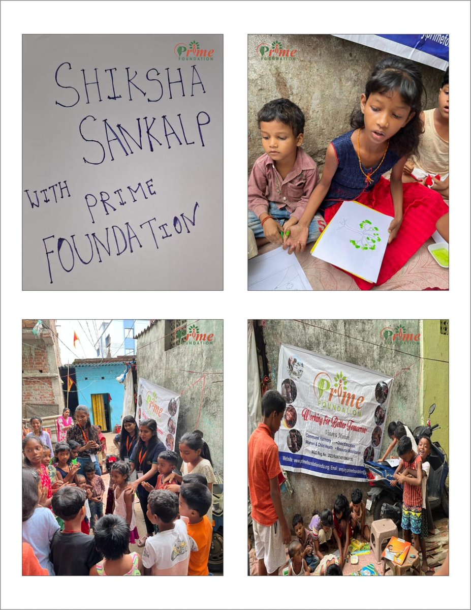 PRIME_FOU's tweet photo. Shiksha Sankalp with Prime Foundation 📚✨
Empowering young minds through education, creativity, and care.
Because every child deserves the right to learn, grow, and dream.
Together, we are building a better tomorrow.”
#ShikshaSankalp #PrimeFoundation #EducationForAll #BetterTomo https://t.co/vjrdlDdC10