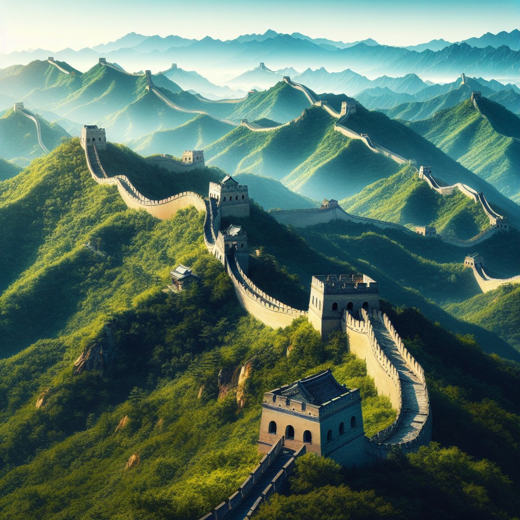 SavoirDuMonde's tweet photo. La Grande Muraille de Chine, construite entre le IIIe siècle avant J.-C. et le XVIIe siècle, s'étend sur plus de 21 000 km, traversant 15 régions de Chine. https://t.co/5N3O2ejBrU