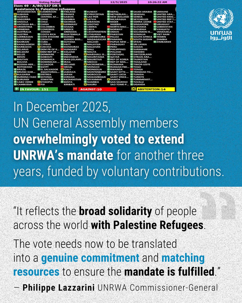 UNRWA tweet media