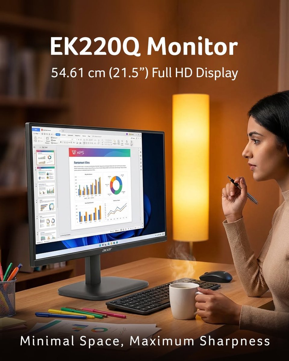 CmplLtd's tweet image. The Acer EK220Q packs a 21.5” Full HD display that fits perfectly on any desk and delivers sharp, reliable visuals for everyday work and entertainment.
REPUBLIC DAY MEGA OFFER – 26th JAN ONLY 
Buy Now
#AcerEK220Q #AcerMonitor #FHDMonitor #RepublicDayOffer #CMPL#republicdayindia
