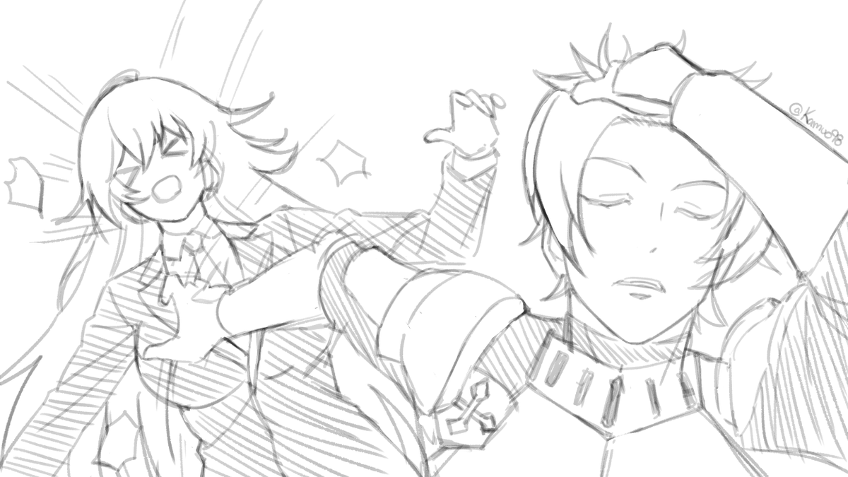 Kamuo98's tweet image. FanArt 》Alter Knight &amp;amp; Female Knight (Naoya Trend)
.
Al Alter fachas le queda muy bien 🗿🗿
.
.
#kakaogames #femaleknight #alterknight 
#mobilegames #game #fanart 
#guardiantales #ガデテル 
#ガーディアンテイルズ