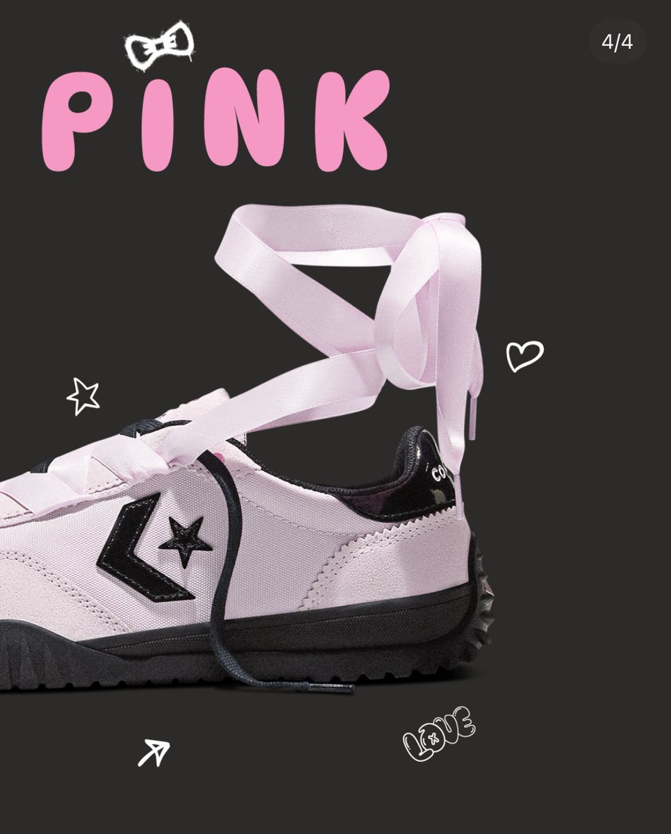 pinku_tai's tweet image. กรี๊ดดดดแกร๊!  Run Star Trainer สี Black &amp;amp; Pink ที่จะมีวางขายเร็วๆนี้ 🩷🖤 น่ารักมว๊ากกก