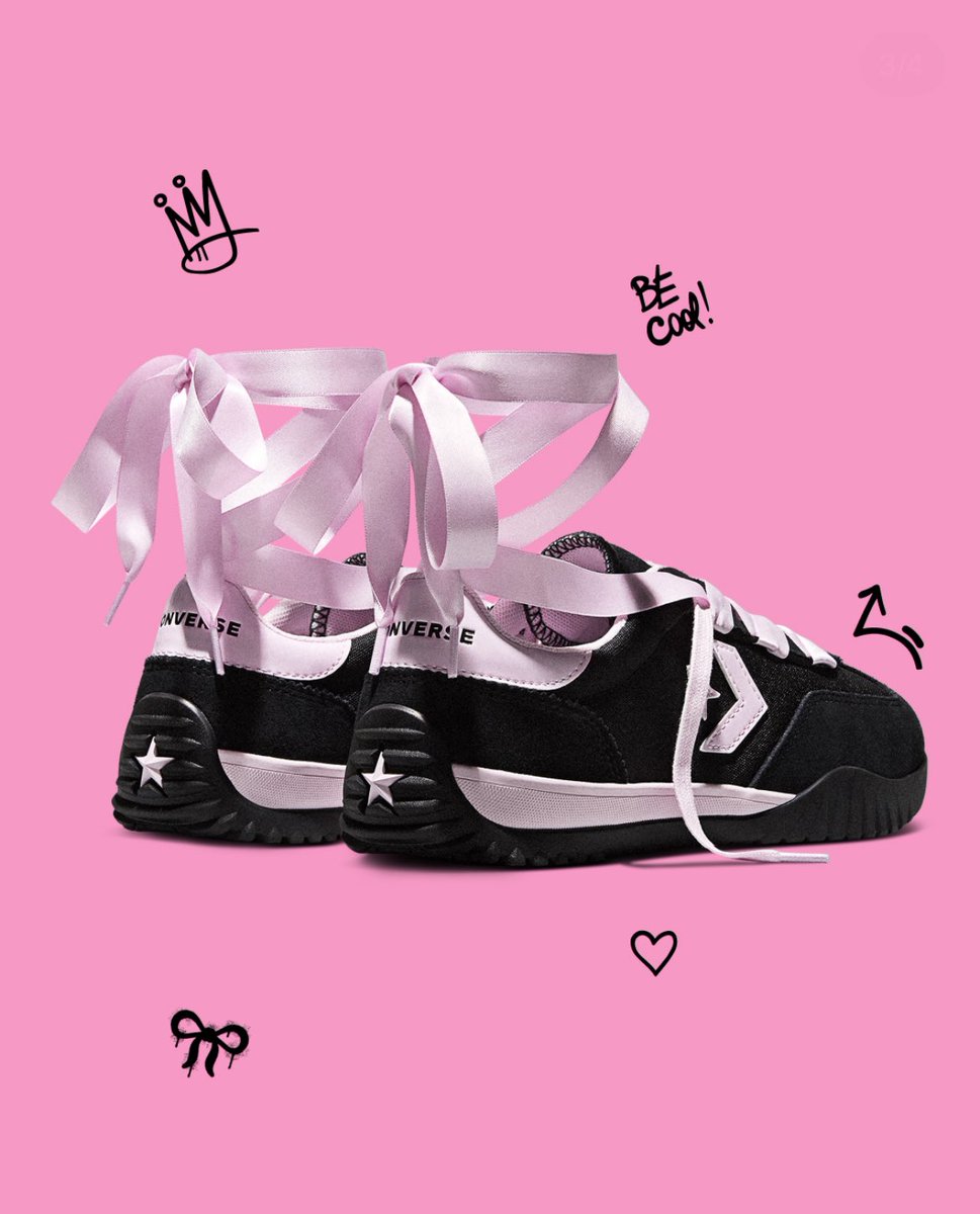 pinku_tai's tweet image. กรี๊ดดดดแกร๊!  Run Star Trainer สี Black &amp;amp; Pink ที่จะมีวางขายเร็วๆนี้ 🩷🖤 น่ารักมว๊ากกก