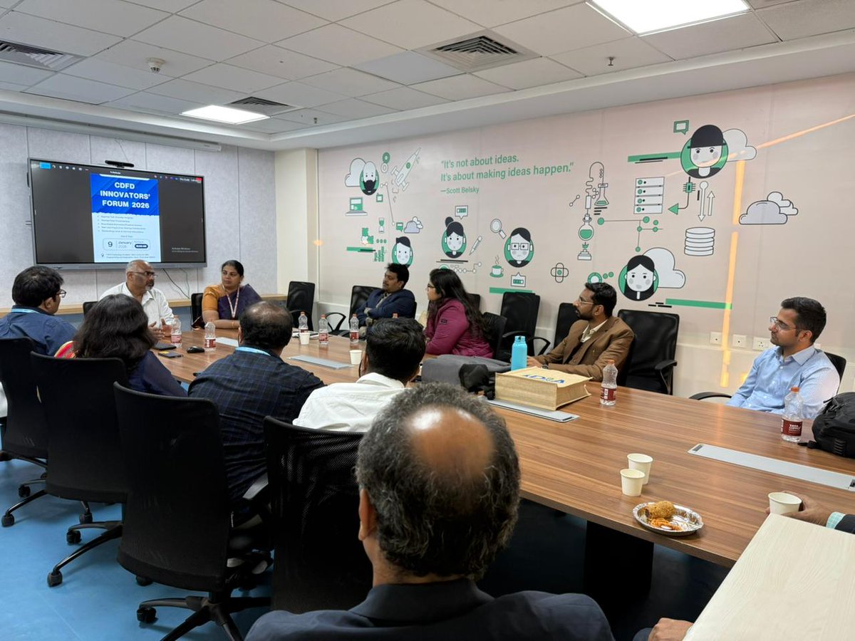 incubator_cdfd's tweet photo. @LaurusLabs @UllasKolthur @kavitaraom @darsh_singh05 @BRIC_CDFD We sincerely thank Team @thermofisher &amp; Rajaram Iyer, for their valuable insights and contributions toward strengthening the startup ecosystem and enabling founder learning. 

#NationalStartupDay #CDFDInnovatorsForum #InnovationWeek #CommunityBuilding #10YearsOfStartupIndia (3/3) https://t.co/4ZaTsdyKoY