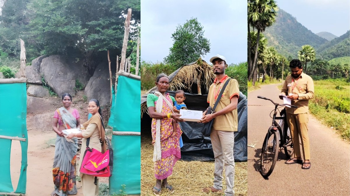 appostalcircle's tweet photo. Where the roads end, our duty begins.
From letters to life-saving medicines, India Post reaches every heart.

#IndiaPost #DakSewaJanSewa #ServingTheUnserved #TribalIndia #RemoteAreas #AndhraPradeshCircle #DeliveringTrust https://t.co/rJg2zM2dVs