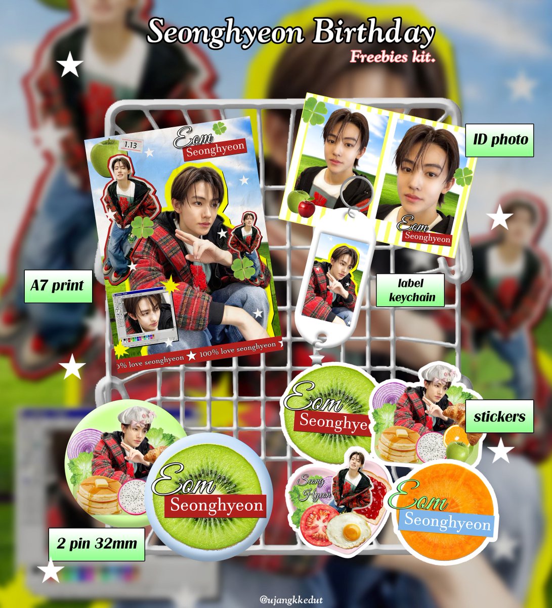 ujangkkedut's tweet image. [HELP RT]🍎🍏

Hii! aku mau up Seonghyeon birthday freebies buat 25.1 yang mau di tag komen @ yaap :3