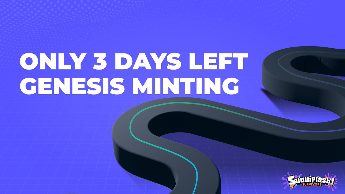 Only 3 days left for Suuuiplash Genesis NFT minting! Mark your calendars!  🗓 Mint Date: Jan 22, 00:00 UTC 💰 Mint Price: 55 SUI Check the links below  for full details 👇