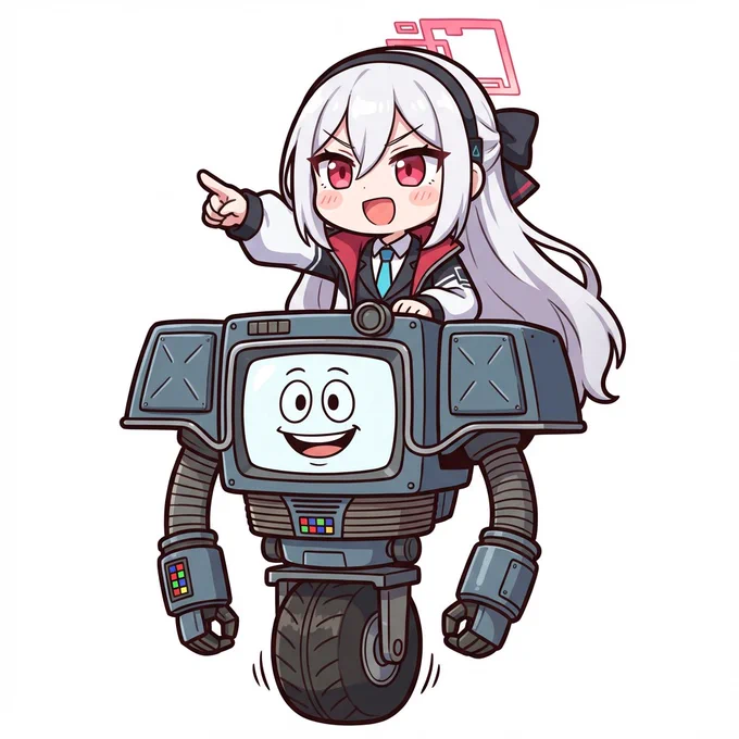 なぜか思いついたんだが 自由意志をよしとするロボットと 自由意志がないことを理解しながら誰にでもイエスと答える陽気なロボット ブルーアーカイブのケイと falloutのイエスマン #ブルーアーカイブクロスオーバー