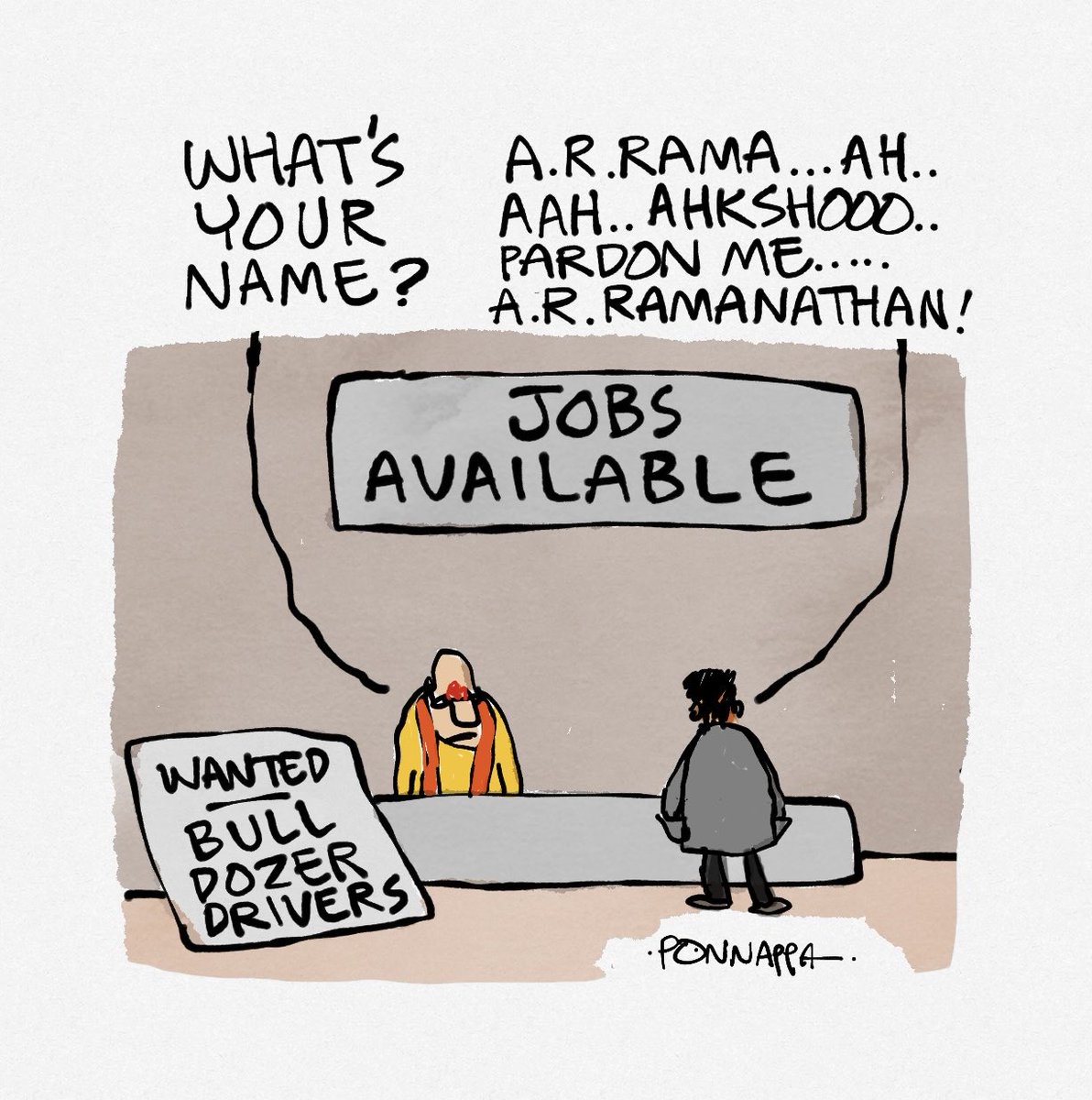 PonnappaCartoon's tweet image. #jobs #names