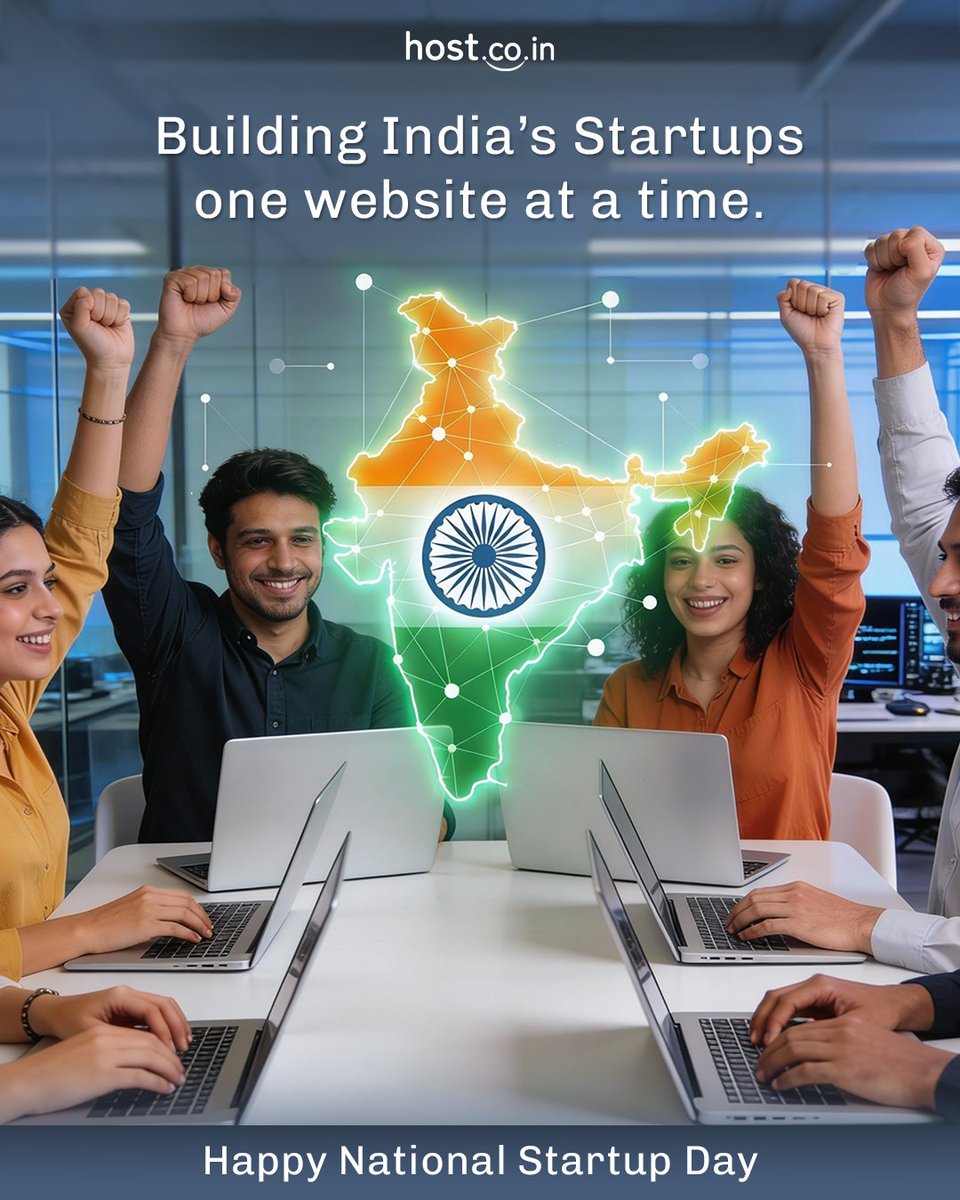 HostIndia's tweet image. Celebrating all the incredible startups making waves on National Startup Day in India! 🇮🇳
.
.
#NationalStartupDay #India #hostcoin #WebHosting