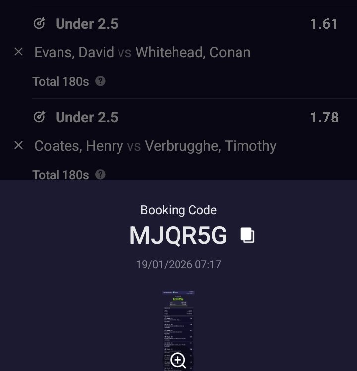 pstar___'s tweet image. Sporty/Football•com

#darts🎯 
Total 180s under 2.5

💥249 odds