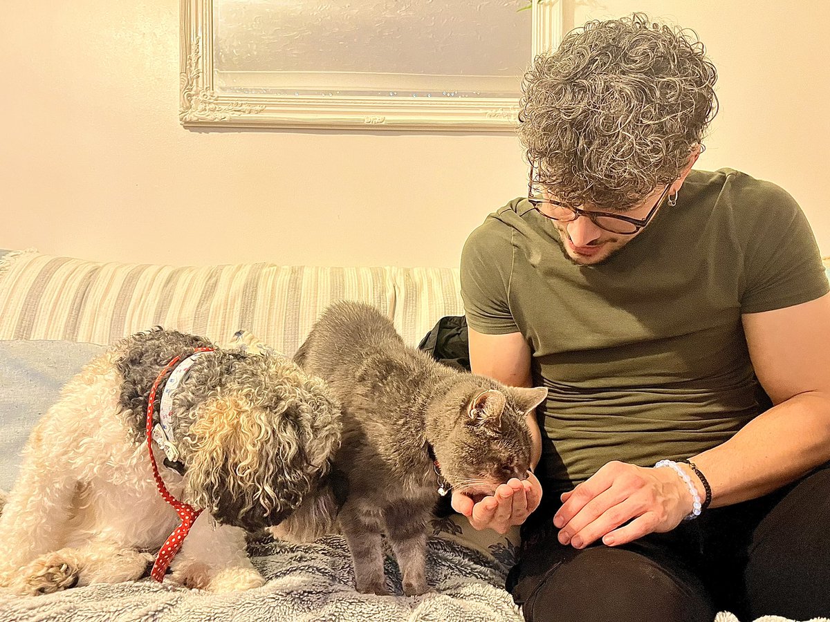 Malcolm & Baby Dog tweet media