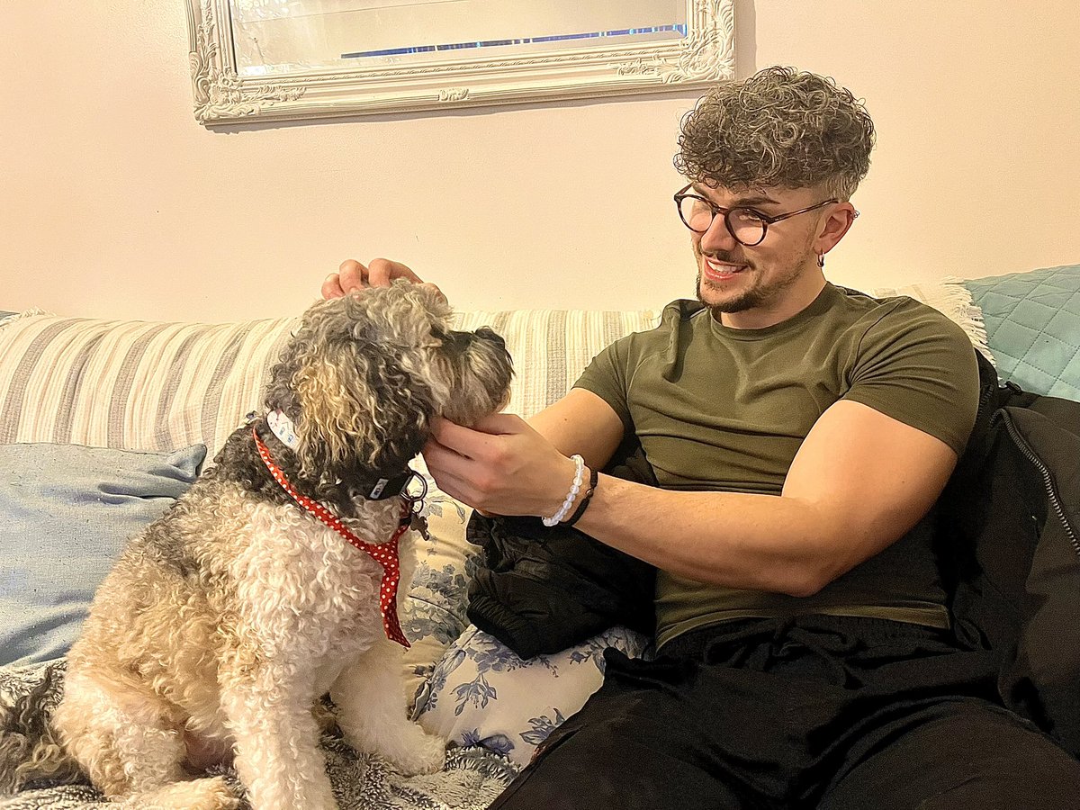 Malcolm & Baby Dog tweet media