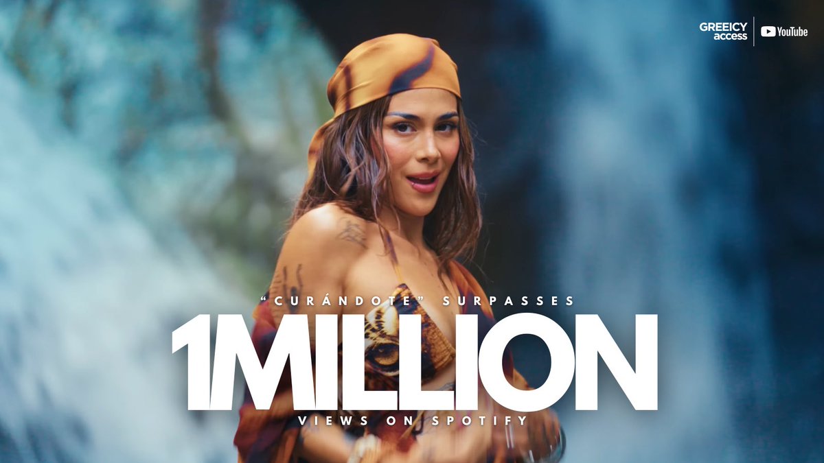 GreeicyAccess's tweet image. El video oficial de “Curándote” de Greeicy ha superado el MILLON de vistas en YouTube.

— Es su video #52 en superar dicha cifra.