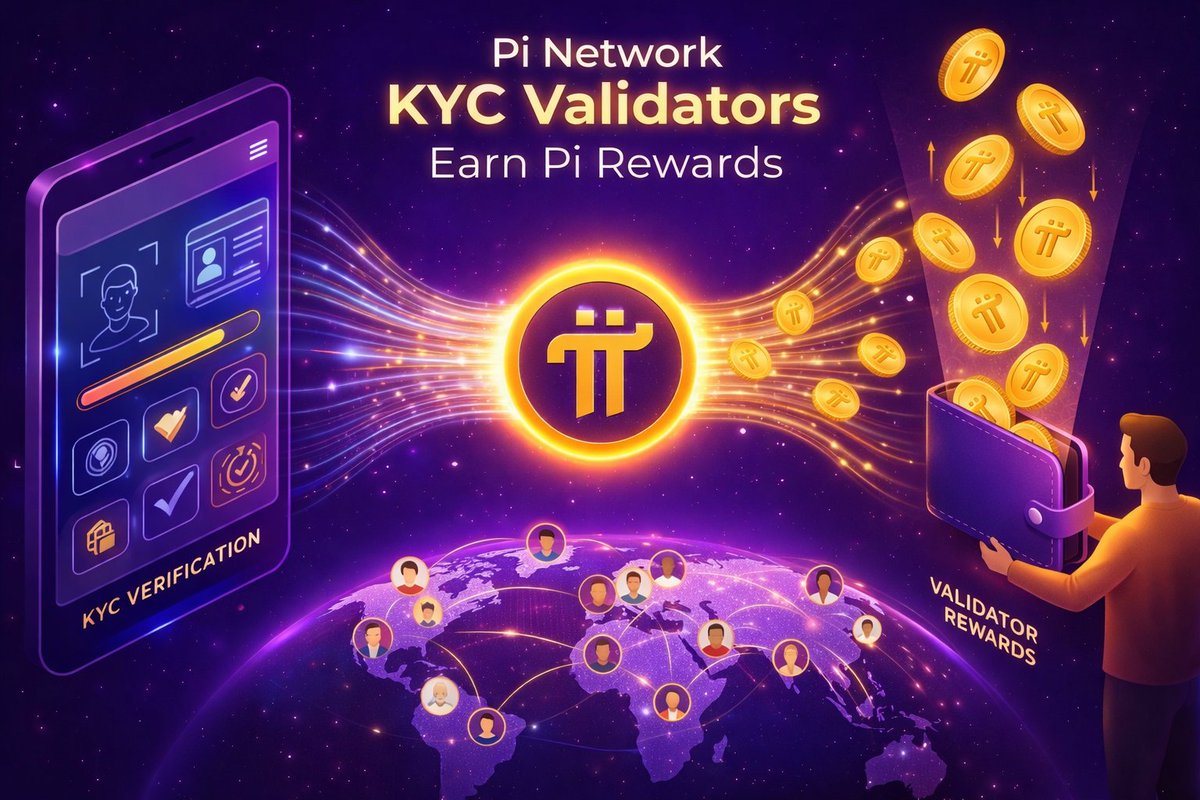 🚀 Pi Network KYC Validators – Big Opportunity! 🔐💰 Pi Network is  empowering KYC Validators across the globe 🌍 to secure the network and  earn Pi rewards for every successful validation. ✨