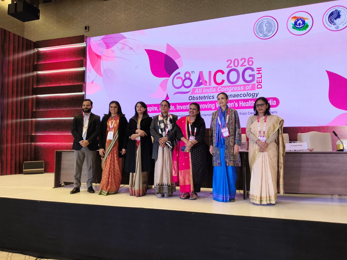 icmr_nicpr's tweet image. Director, @drshalini_icmr, participated as a distinguished Panelist at the #AICOG 2026 in Delhi, contributing to the session “#Towards #Cervical #Cancer #Elimination in #India", aligned with the  theme, “Inspire, Include, Invent: Improving Women’s Health in India".
#WomensHealth