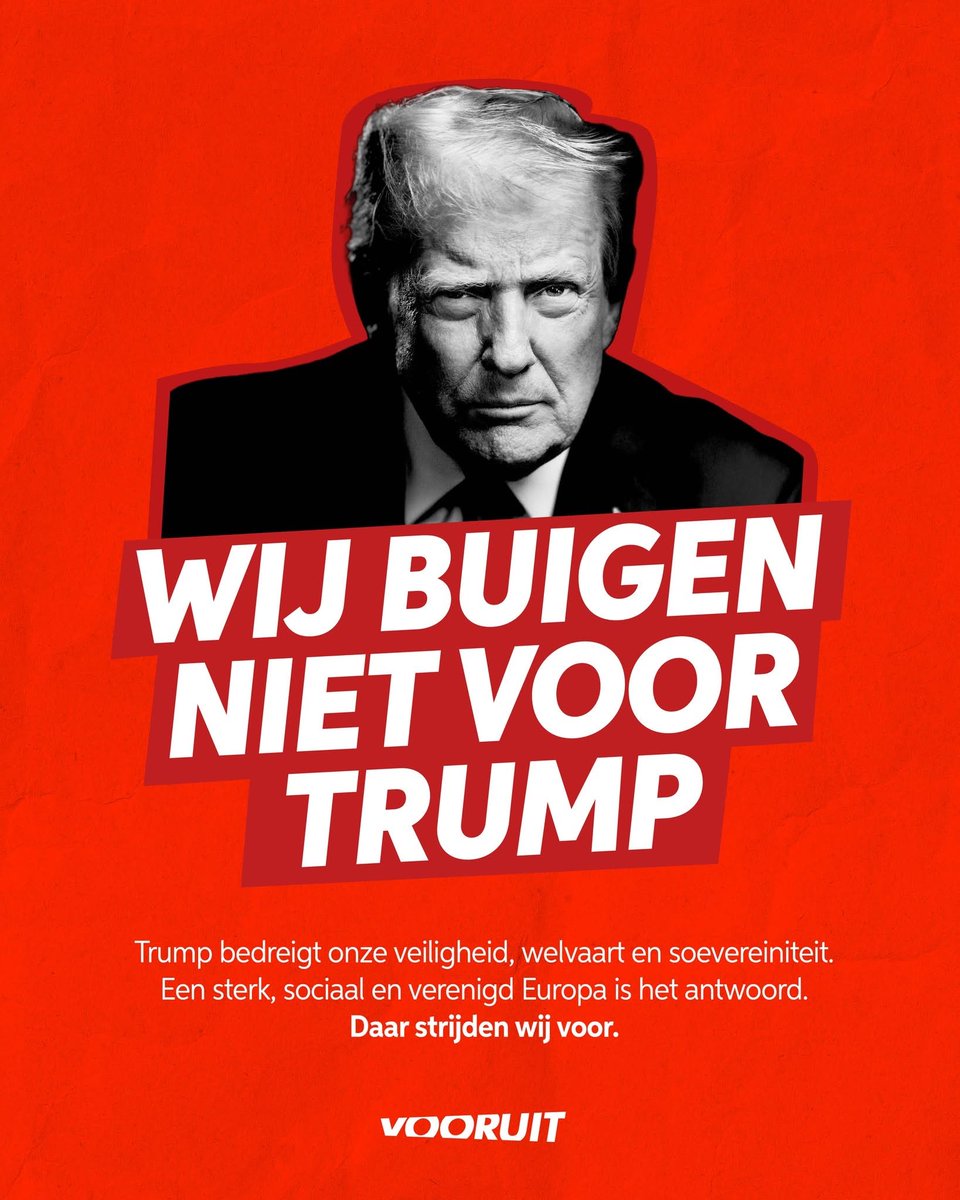 Vooruit ‘buigt niet voor Trump’ 🫣😂🙄