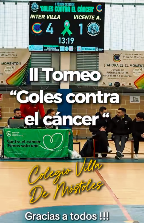DOMINGOLM's tweet photo. El Colegio Internacional Villa de Móstoles, acogió el II Torneo de “Goles contra el Cáncer “ 
https://t.co/EAz8mzgtvn https://t.co/USE8NI5Zw4