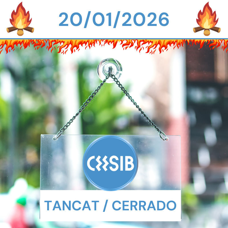 🔜 Demà, dimarts 20 de gener, el <a href="/Ceesib_IB/">CEESIB</a> romandrà tancat amb motiu de la festa local de Sant Sebastià a la ciutat de Palma #cerrado #ceesib #santsebastia #festivolocal #palma