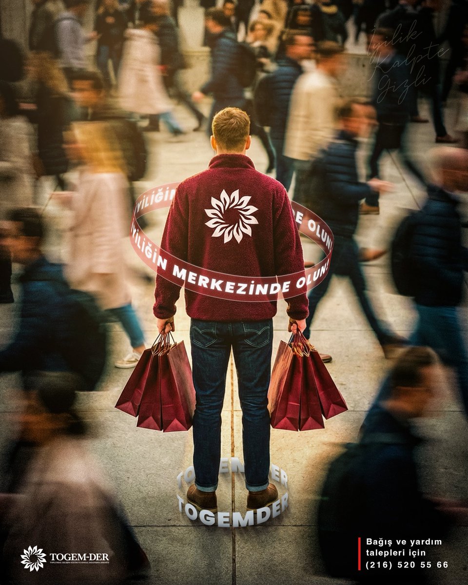 togemder's tweet image. İyiliğin merkezinde olun! ❤️

İyiliğin merkezi TOGEMDER'e yapacağınız bağışlarla ihtiyaç sahiplerinin kalplerine dokunun... 

📞 0216 5205566