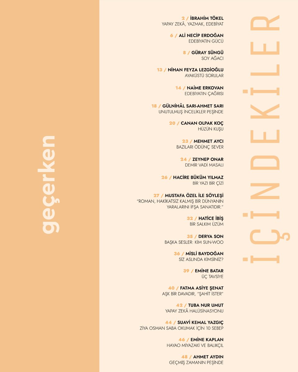 Geçerken Dergi tweet media