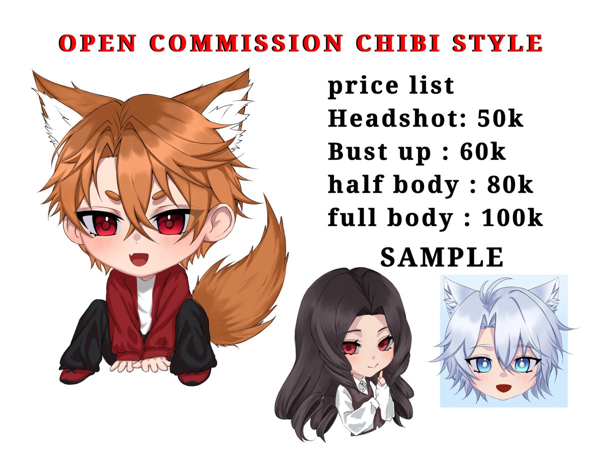[RT's &amp; likes are appreciated \⁠(⁠๑⁠╹⁠◡⁠╹⁠๑⁠)⁠ﾉ♡]

HAI GUYS! aku open urgent commission full rendered for local only✨
payment dan Tos tertera di Commsheet. Yuk yang tertarik, atau mau tanya tanya dulu boleh dm aku yaa! 💗
#commissionsopen #Commission #ArtCommission