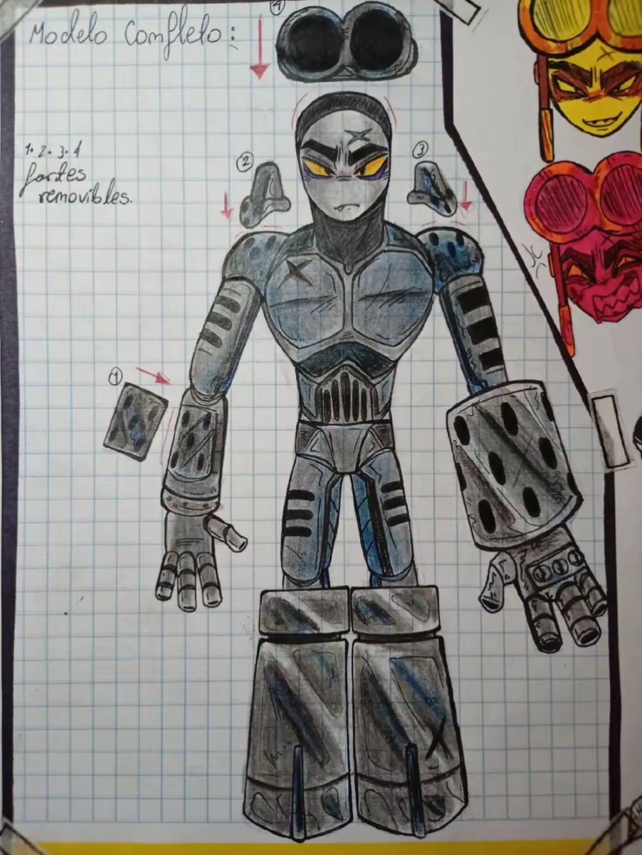 _GenaStar's tweet photo. Mi Headcanon corporal de Mr Wpnz. (Hice que algunas partes de su cuerpo pudieran removerse , siento que será mucho más práctico. #mrwpnz #smg4fanart #smg4fanart #headcanon #fandom https://t.co/bB0cDO5SCl