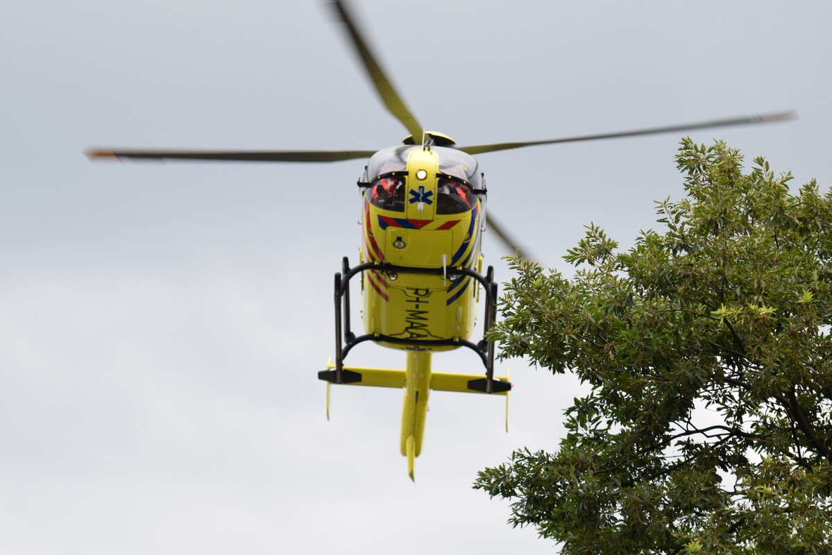 Inzet Lifeliner 2 (Traumaheli) aan het Bagijneland, 's-Gravenzande