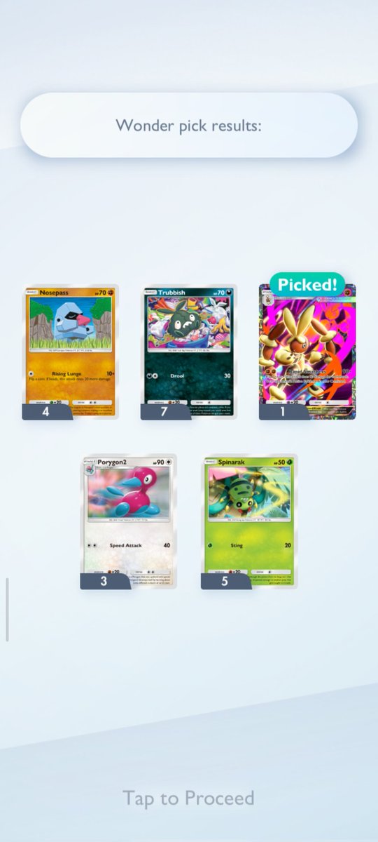 Today I got it from wonder pick 😍

#PokemonTCGPocket