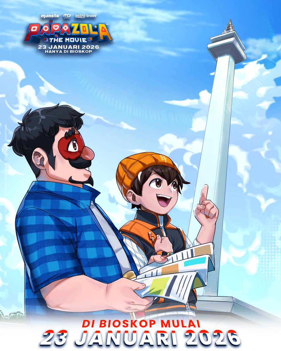 🇮🇩 Papa Zola dan BoBoiBoy sudah sampai di Monumen Nasional, Indonesia!

Kira-kira, tempat bersejarah apa lagi yang seru untuk kami kunjungi? #BuzzerPapa #PapaZolaTheMovie