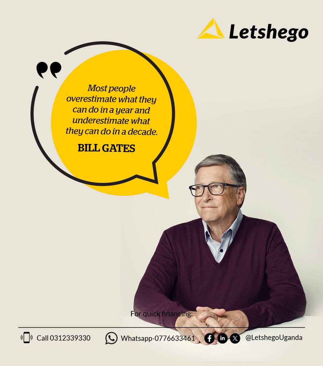 LetshegoUganda's tweet image. Growth doesn’t happen overnight, it’s built through consistent effort, informed #decisions and access to the right #financial solutions. 

@LetshegoUganda we back ambition with responsible financing that keeps your goals within reach. 

Take the step your future will thank you