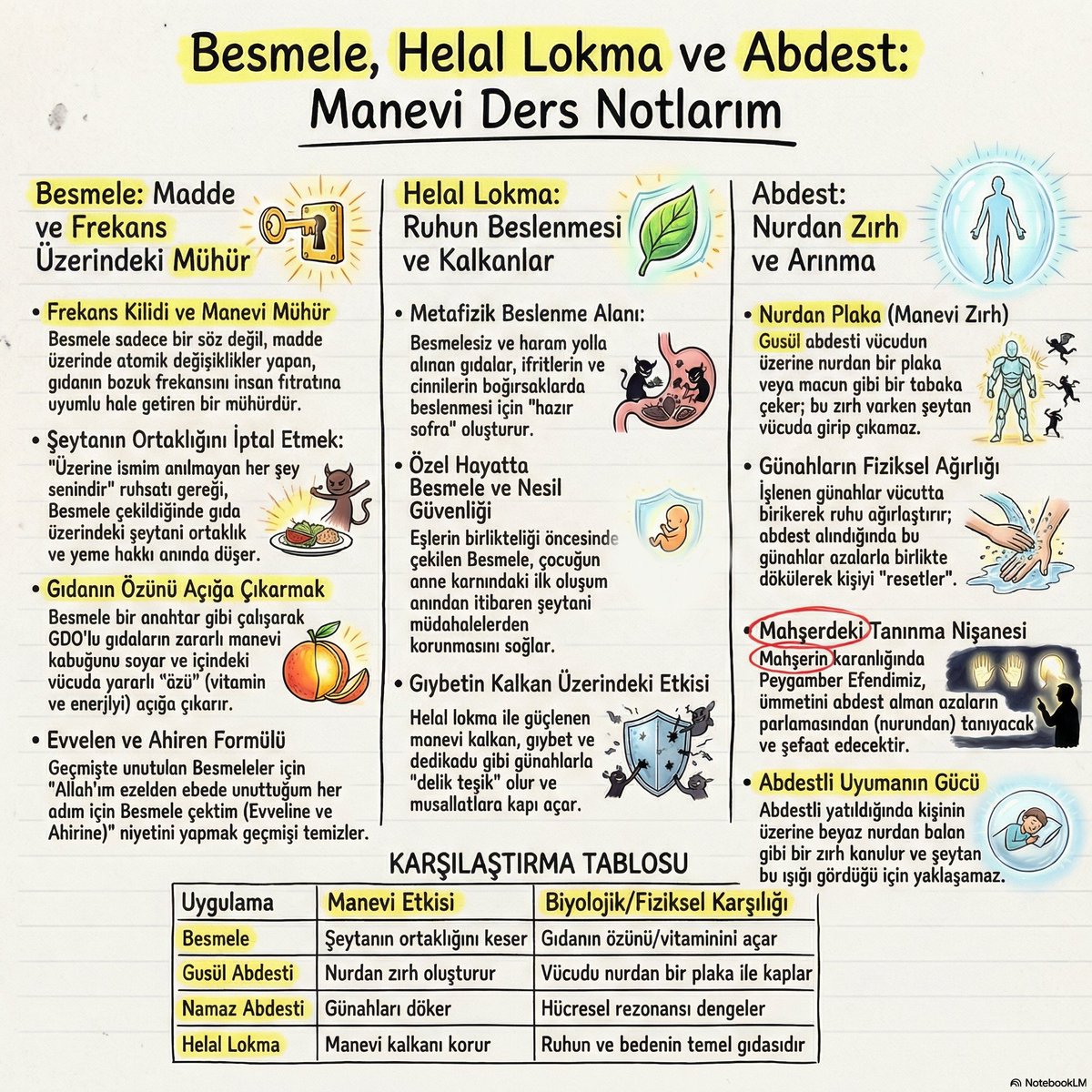 Besmele, Helal Lokma ve Abdest x.com/SynergyKendiya…