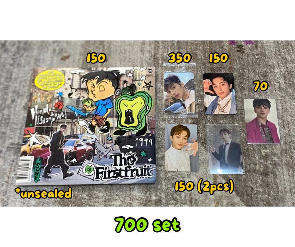 wts lfb ph | #leluna_sells

onhand - mark 🐯
‼️ prio taking set

💵 dop - 50% dp - 24 hrs from oc, rb - 1 week

🏷️ nct dream the firstfruit pob starriver squareflap ver pc album hot sauce sg23