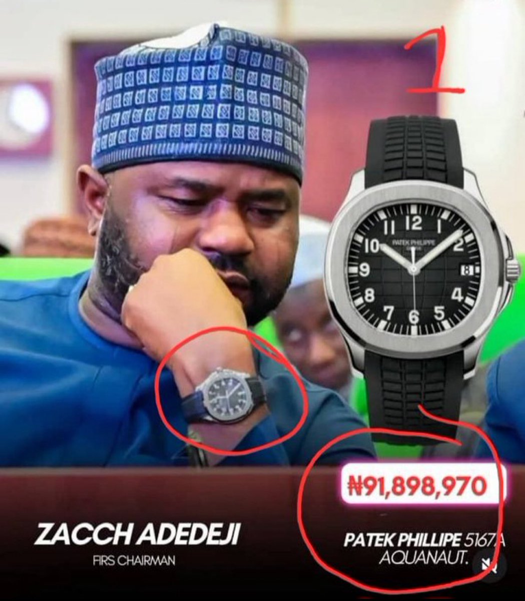 Wait and see how the children of doom will defend this, but we won't stop asking for accountability. 

This is the FIRS chairman who is in charge of taxing poor Nigerians .

We can't continue like this.