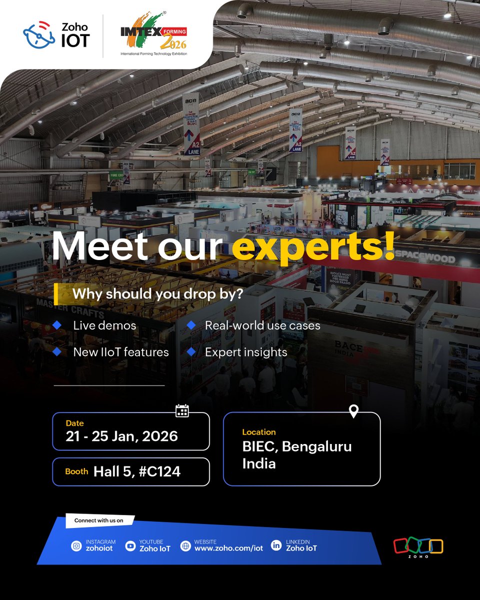Zoho IoT tweet media