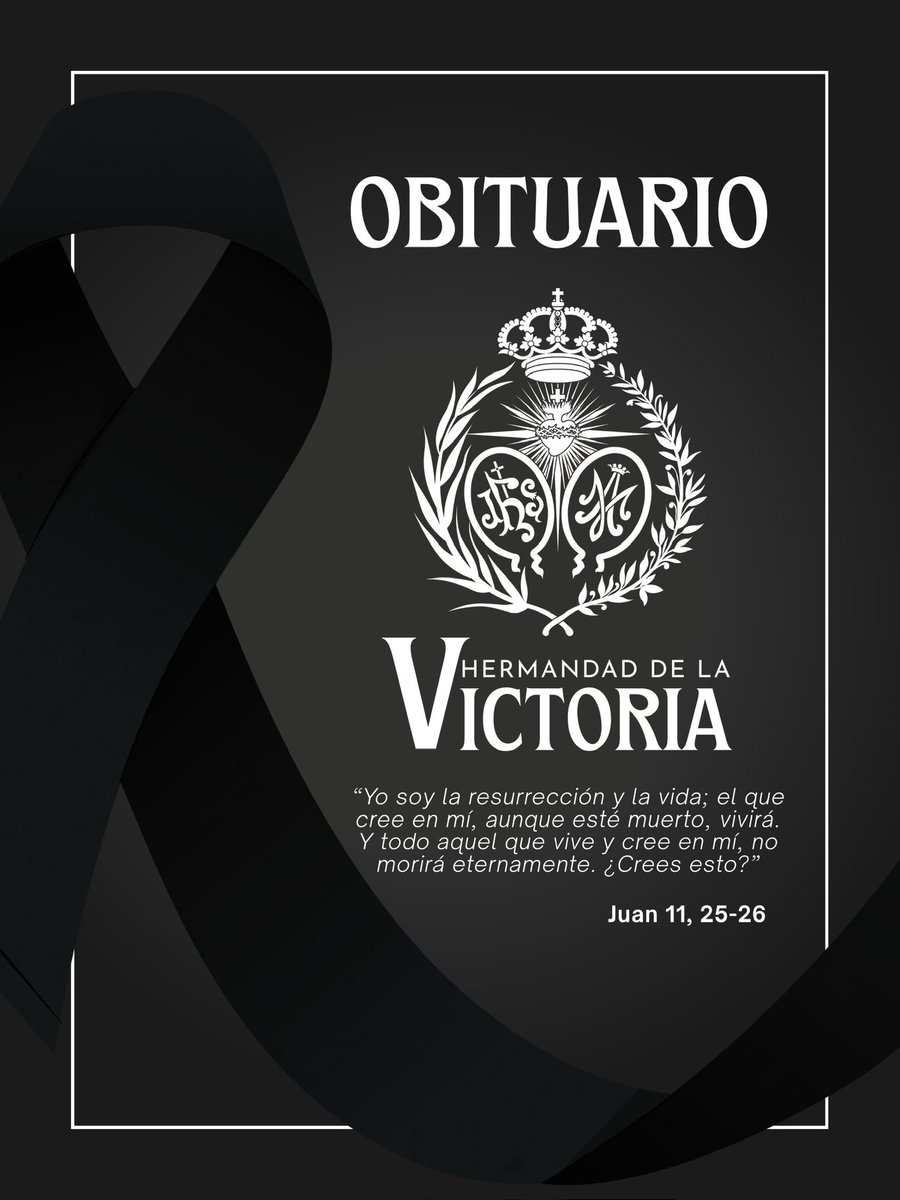 𝐎𝐁𝐈𝐓𝐔𝐀𝐑𝐈𝐎

Desde la Hermandad de la Victoria nos unimos en oración ante nuestros Sagrados Titulares por el eterno descanso de las víctimas mortales del fatídico accidente ferroviario ocurrido en Adamuz (Córdoba).
