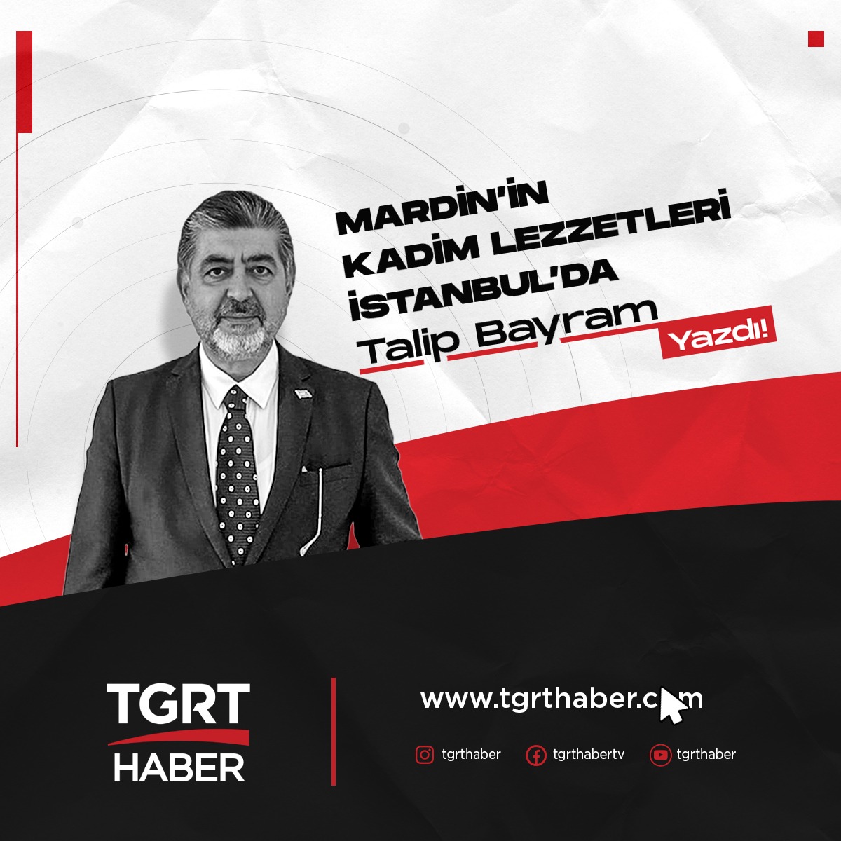 ✍🏼Talip Bayram yazdı: ''Mardin’in Kadim Lezzetleri İstanbul’da''

<a href="/bayramtalip/">Talip Bayram</a>

tgrthaber.com/kose-yazilari/…